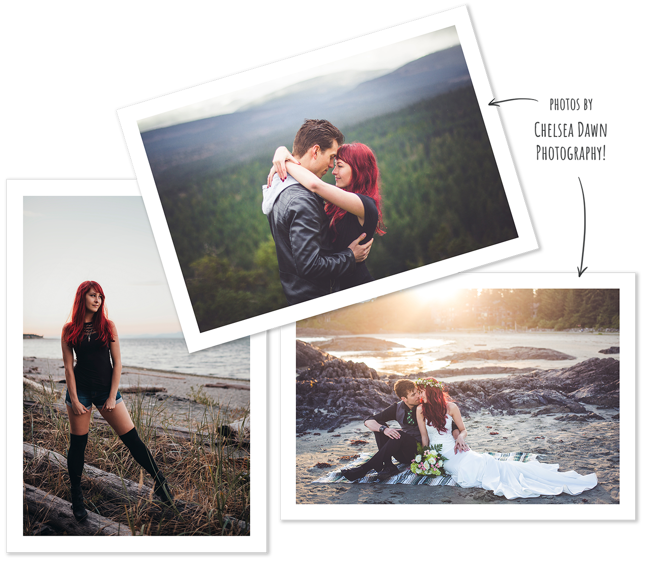 Collage featuring Subtle Inspirations photographer Anastasia Skye.